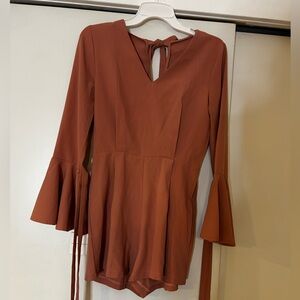 Goodnight Macaroon Terracotta Bell Sleeve Outfit